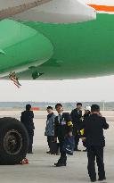Japan's investigation commission probes EVA Air incident