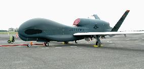 U.S. forces unveil Global Hawk drone at Yokota base