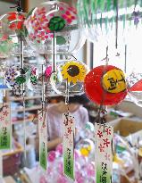 Japanese "Edo Furin" wind-bell at production peak