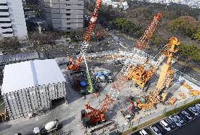 Maglev train route construction