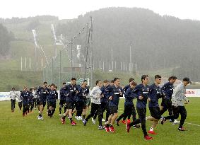 Football: Japan squad holds pre-World Cup camp in Austria