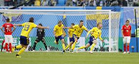 Football: Sweden vs Switzerland at World Cup