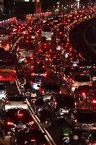 Traffic jam in Jakarta