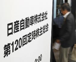 Nissan shareholders' meeting
