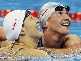 Zueva wins women's 50-meter backstroke