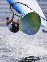 Olympic scenes: Israeli windsurfer