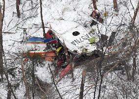 Local gov't helicopter with 9 aboard crashes