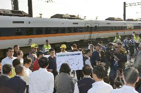 Railway service partially resumed after accident in Taiwan