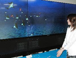 Mitsubishi Electric develops aquarium with 3-D computer graphics