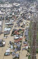 Heavy rain wreaks havoc in western Japan