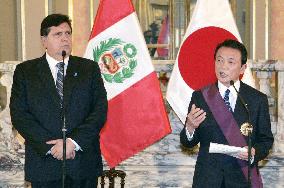 Japan and Peru meet press