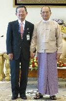 Japanese business leader meets Myanmar President Thein Sein