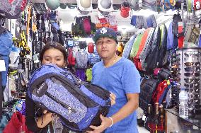 Made-in-Nepal trekking gear sold in Kathmandu