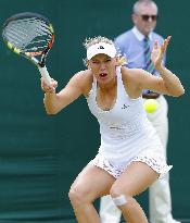 Wozniacki plays 2nd-round match at Wimbledon