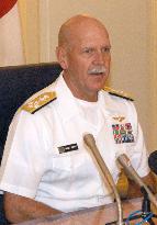 U.S. Pacific Fleet Commander Swift speaks in Tokyo