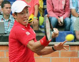 Tennis: Japan hits back to beat Colombia in Davis Cup playoffs
