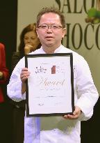 Japanese chef wins foreign chocolatier award at French contest