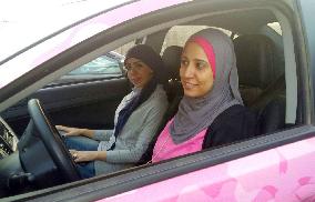 Female-only taxi in Cairo