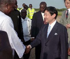 Japan crown prince arrives in Ghana