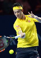 Nishikori advances to 2nd round of Swiss Indoors