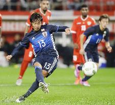 Soccer: Osako marks Japan return with brace in World Cup q'fying warm-up