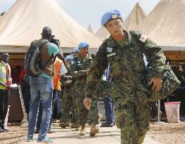 Japan's U.N. peacekeeping troops leave South Sudan