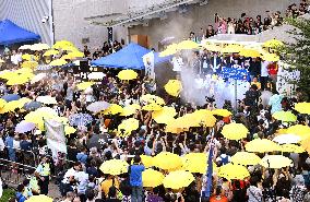 People gather to mark 3rd anniversary of Occupy Central movement