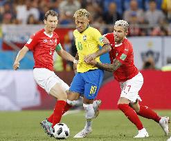 Football: Brazil vs Switzerland at World Cup