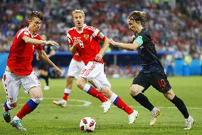 Football: Croatia vs Russia at World Cup