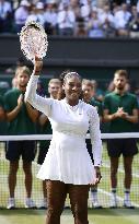 Tennis: Williams at Wimbledon