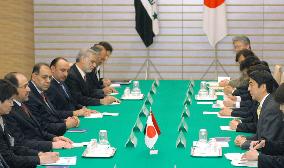 Abe holds talks with Iraqi premier