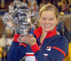 Clijsters wins U.S. Open tennis