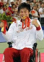 Japan's Kunieda wins men's singles tennis at Beijing Paralympics