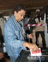 Liberian presidential runoff vote
