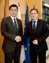 Japan nuclear disaster minister in France