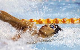 Irie wins gold medal in men's 100 backstroke