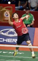 Momota becomes 1st Japanese man to medal at badminton worlds
