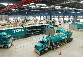 Toll Holdings displays logistics center near Melbourne