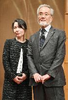 Nobel laureate Ohsumi in Stockholm