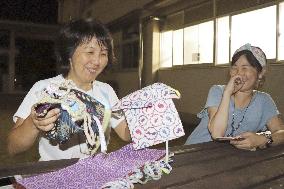 Handmade bras popular among evacuees in Japan