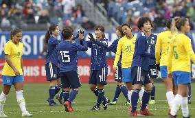 Football: Japan-Brazil at SheBelieves Cup