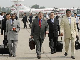 IAEA delegation arrives in Pyongyang