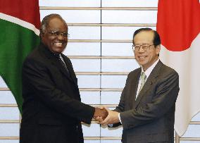 Namibian President Pohamba meets with Fukuda
