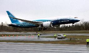 Boeing 787 Dreamliner takes off for test flight