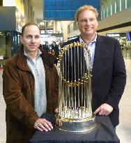 World Series trophy arrives in Japan