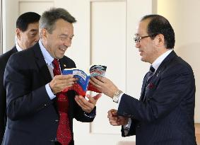 ICRC chief Maurer meets Hiroshima Mayor Matsui