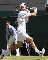 Nishikori beats Bolelli in 5-set Wimbledon opener