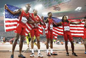 U.S. wins men's 4x400 meter relay at world championships