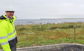 Tidal power generation facility under construction in Scotland