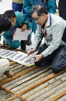 NRA commissioner inspects geological strata in western Japan